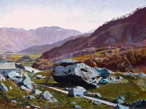 Atkinson Grimshaw Bowder Stone, Borrowdale China oil painting art